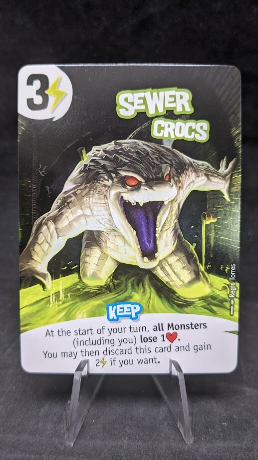 Sewer Crocs – King of New York Board Game – OP Exclusive Promo Card