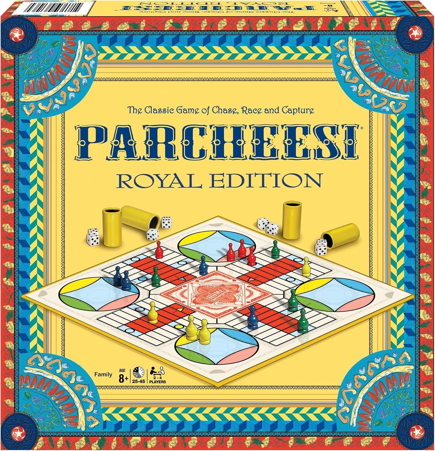Parcheesi Royal Edition Board Dice Game – Family Game Night Kids 8+ & Adults