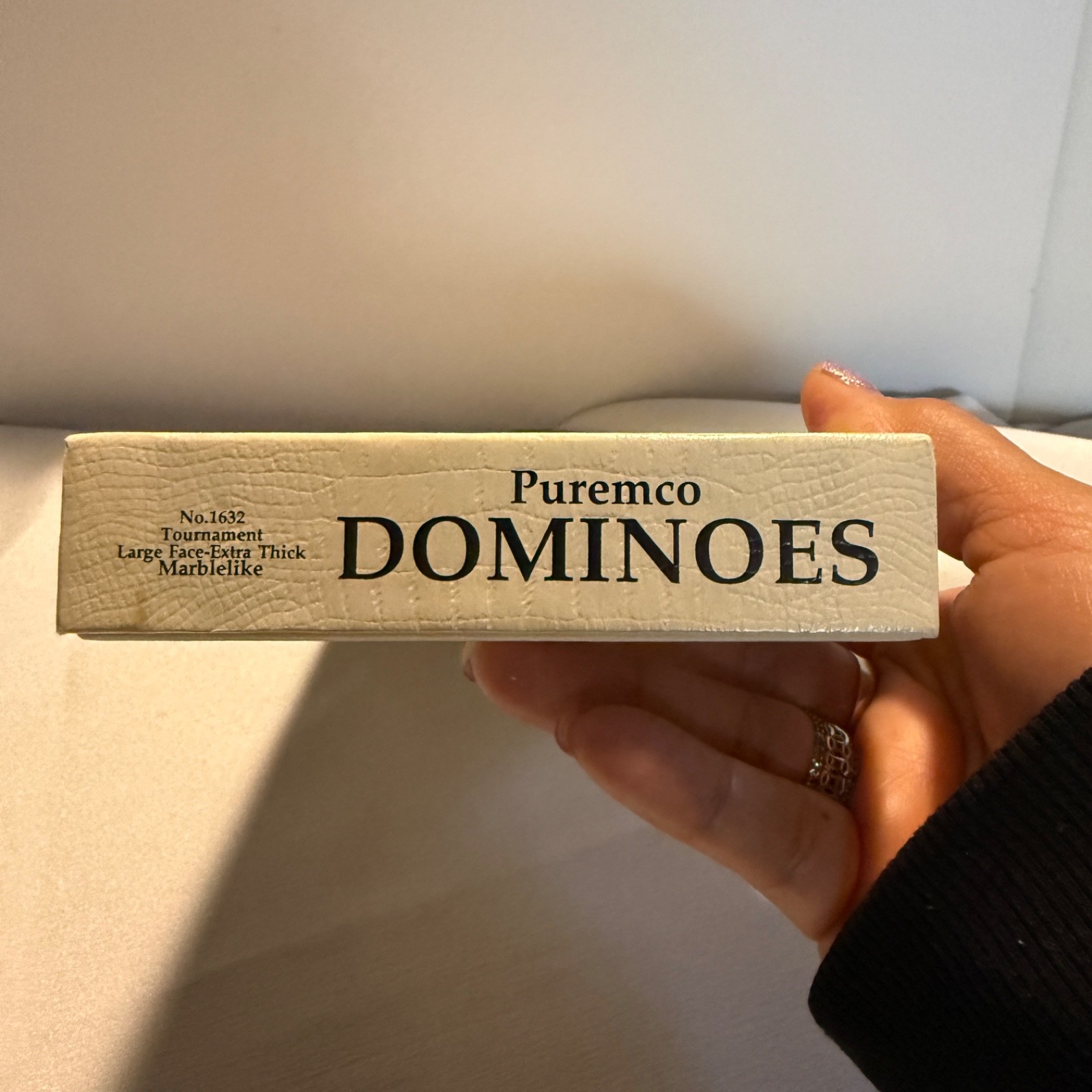 Vintage Puremco ARCO Advertising Dominoes No 1632 Tournament Large Face USA