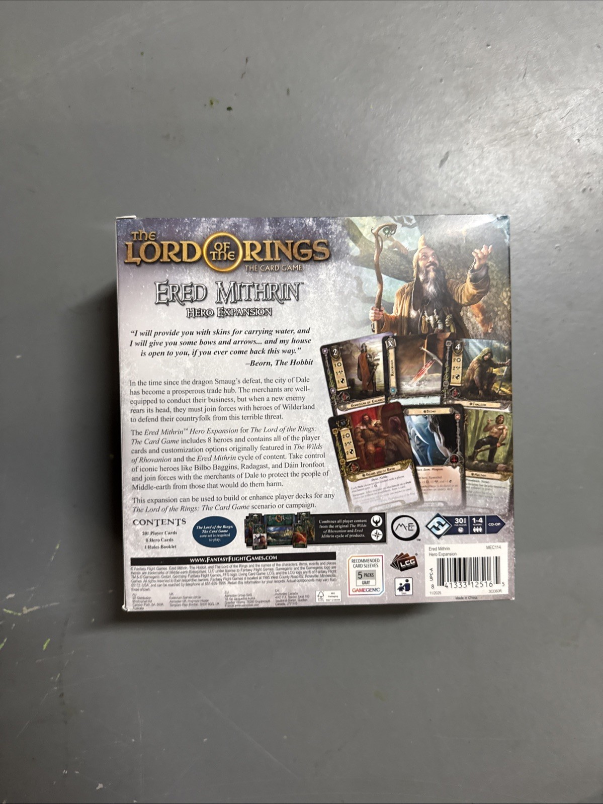 Lord of the Rings LCG Ered Mithrin Hero Expansion New Sealed