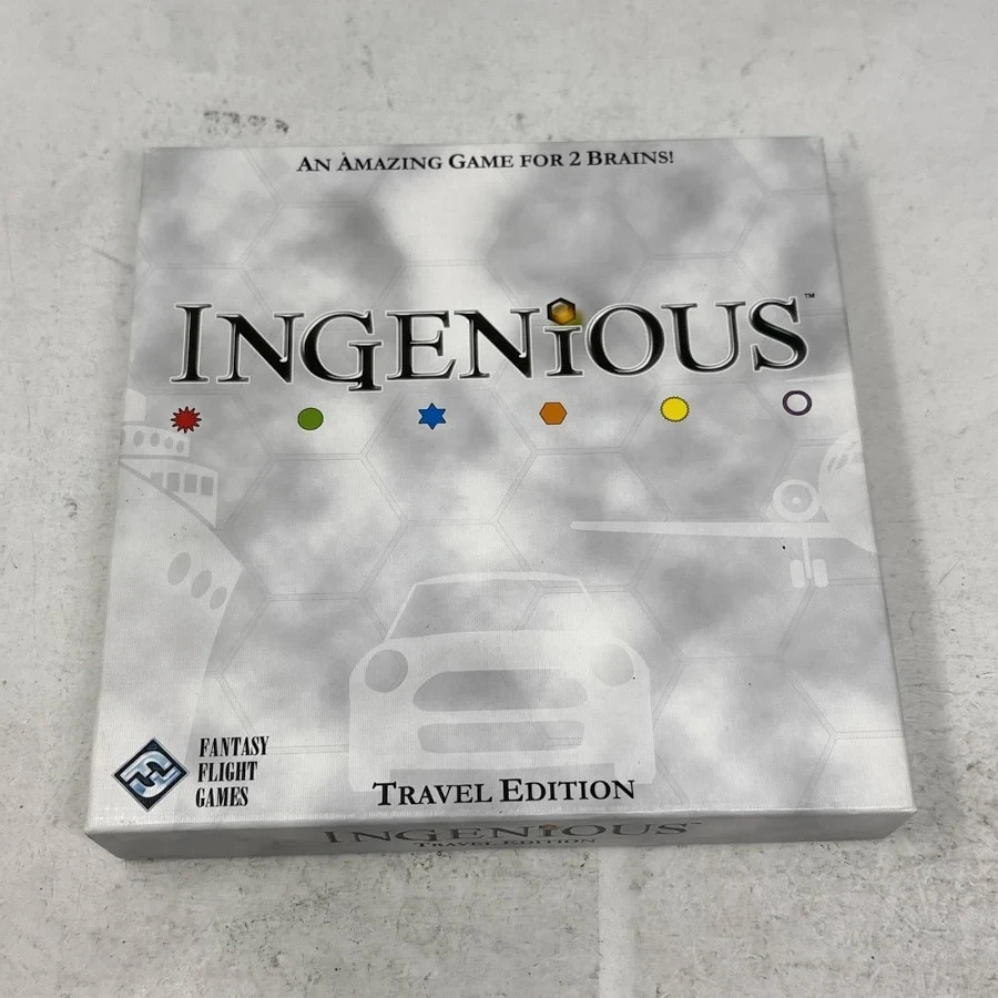 Ingenious Travel Edition COMPLETE Fantasy Flight 2007 Strategy 2 Player EUC