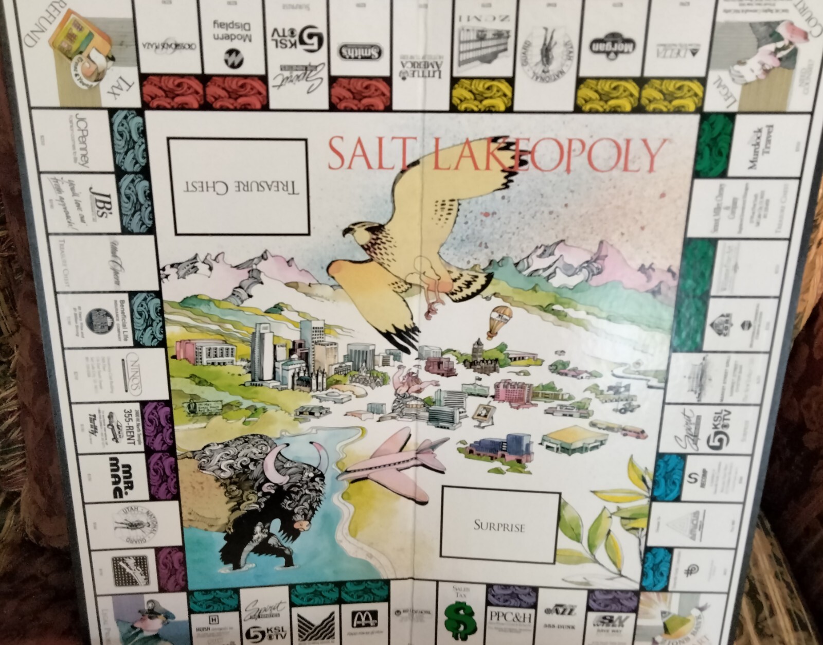 SALT LAKEOPOLY BOARD GAME-COMPLETE RARE FUN!