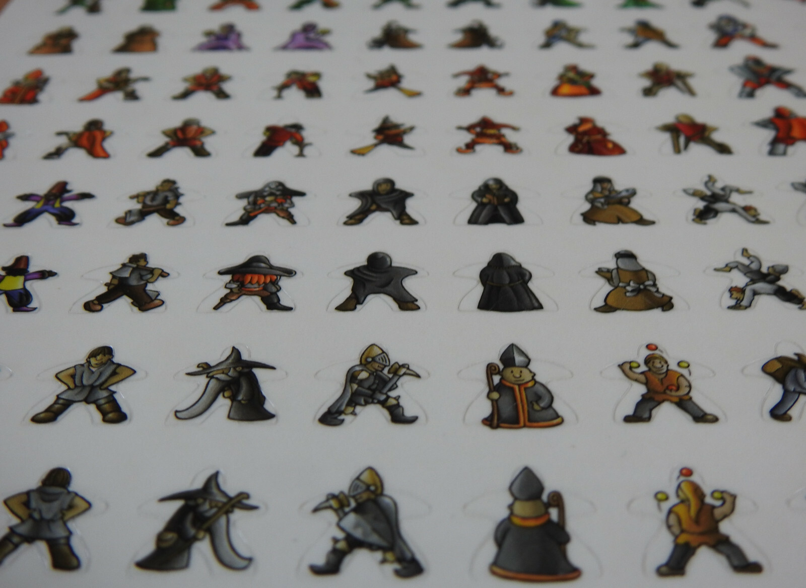 Carcassonne – 130 Meeple Stickers | Accessory | New