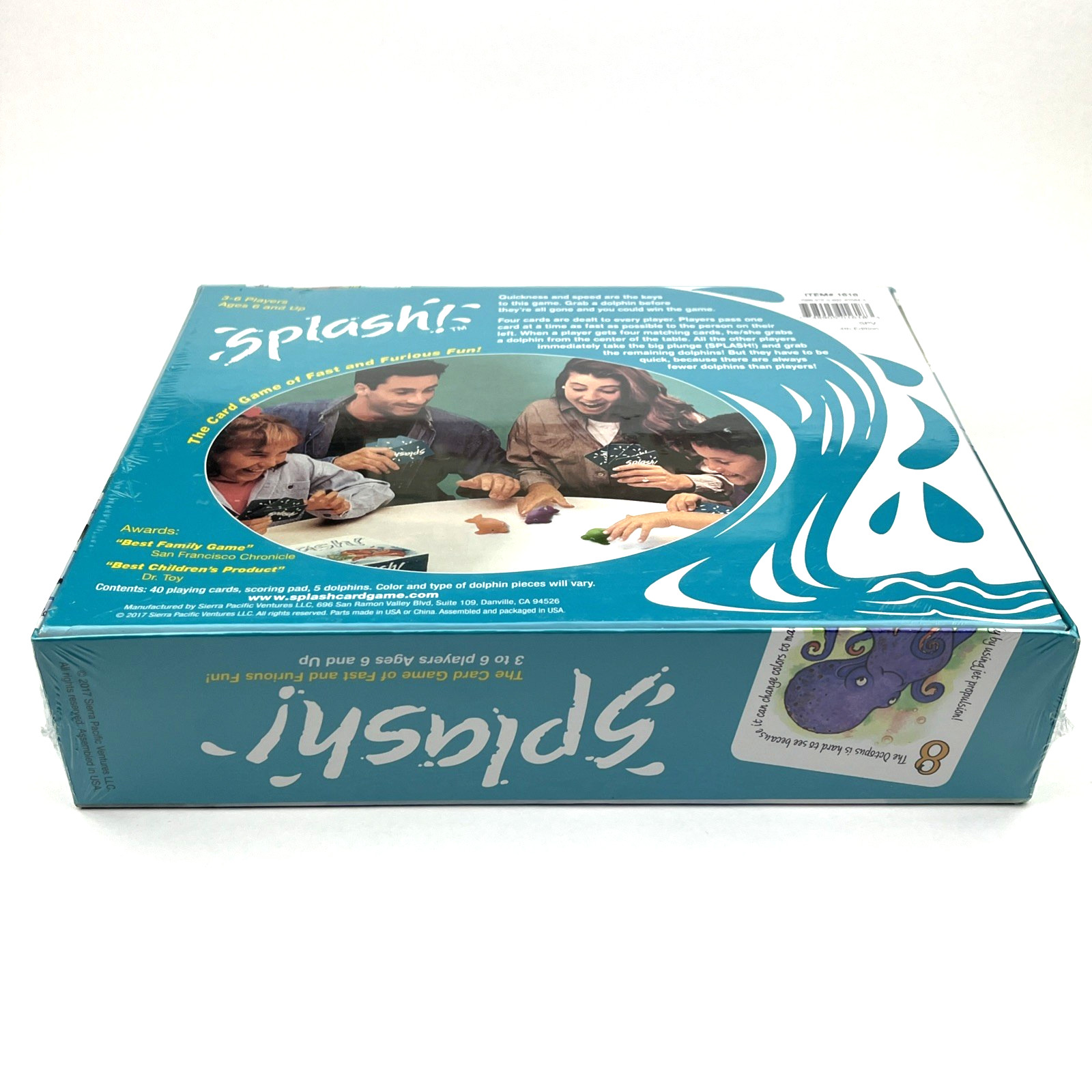 2017 SPLASH! Dolphins Children’s Family Card Game Ages 6+ NEW SEALED Damaged