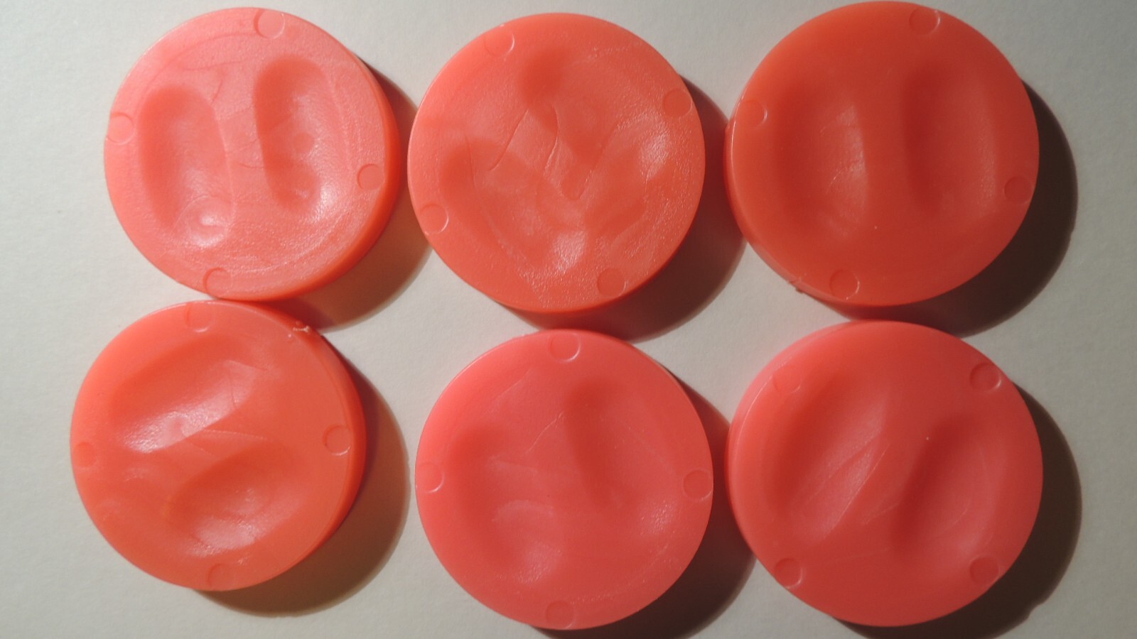 POWER RANGERS VINTAGE 1990’s ‘POG SLAMMER SET OF 6 PINK WITH STORAGE CONTAINER