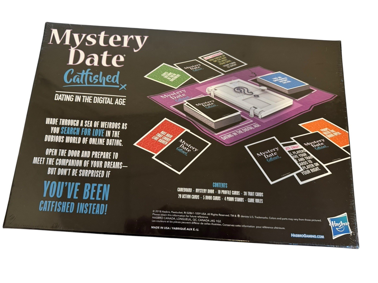 New Hasbro Mystery Date Catfished Board Game for Adults Parody 2-4 Players