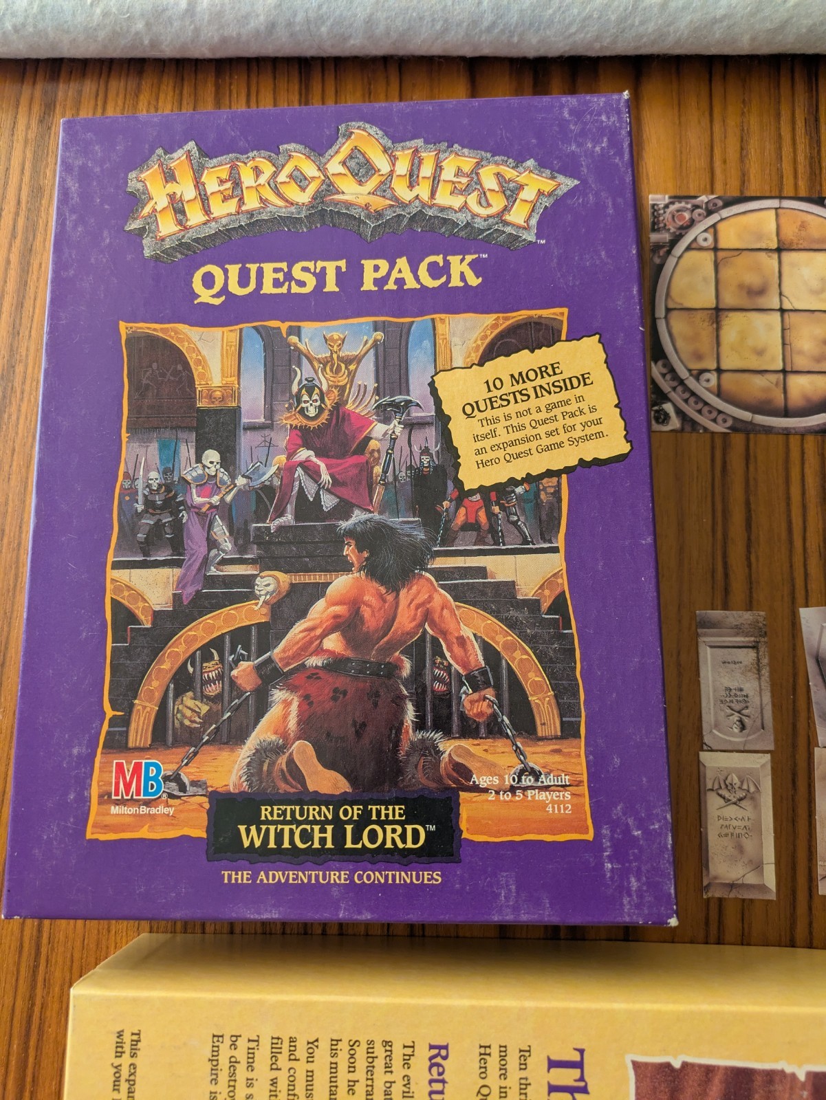 1991 Hero Quest – Return of the Witch Lord – Quest Pack – COMPLETE