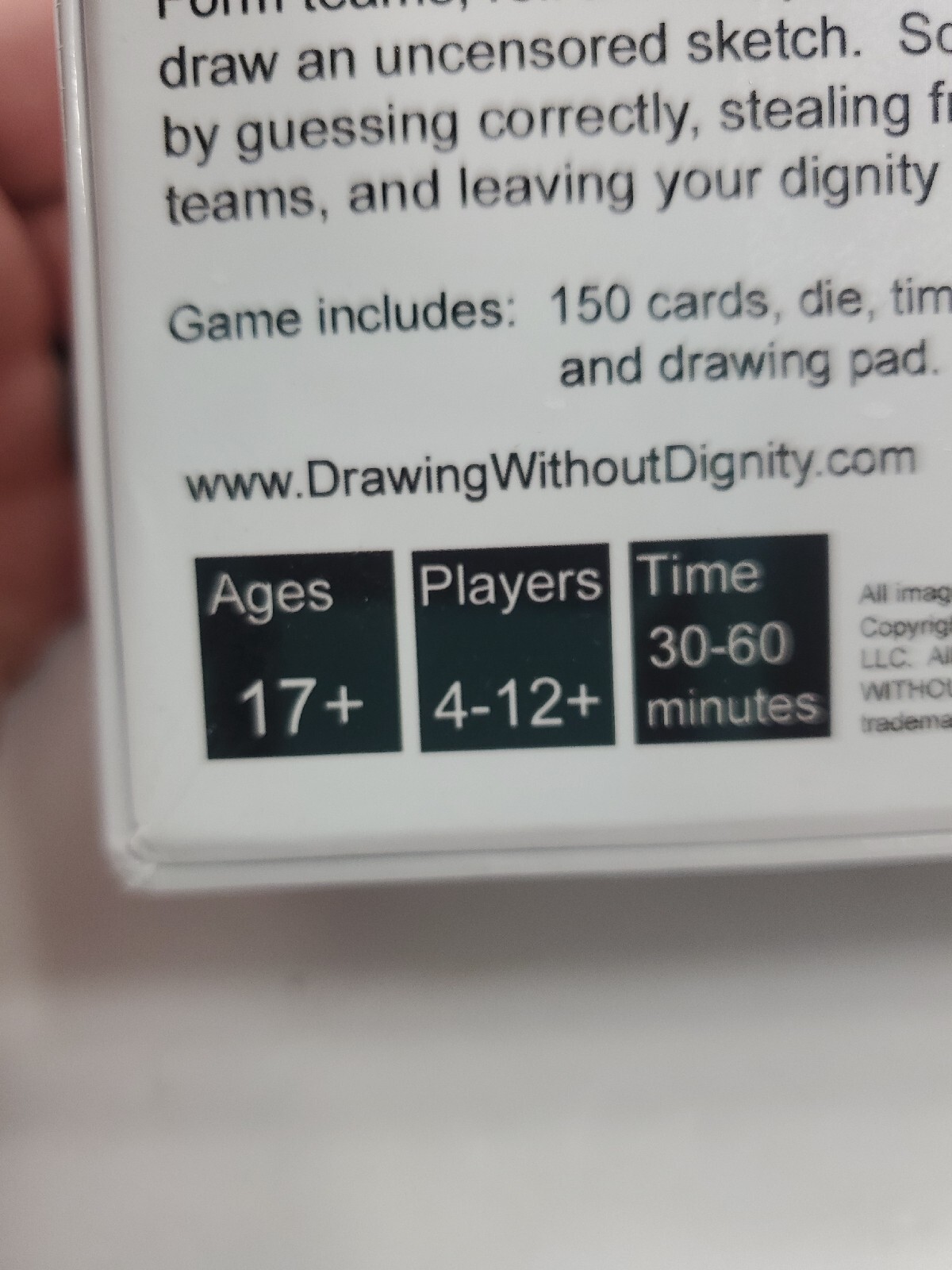 Drawing Without Dignity Game Uncensored Sketches Ages 17+ NEW Sealed