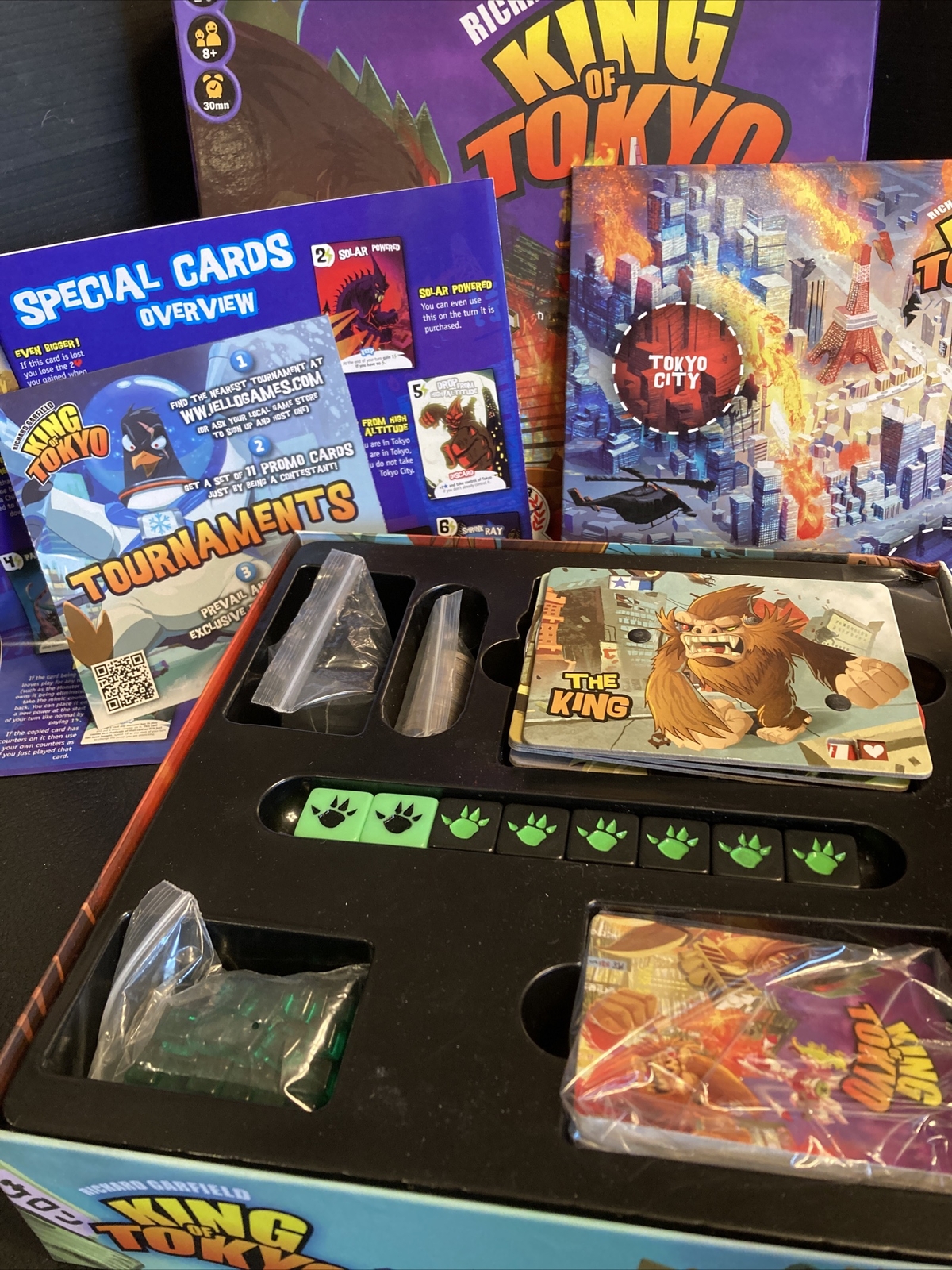 B39) King of Tokyo Board Game Richard Garfield Complete Whatz Iello Original