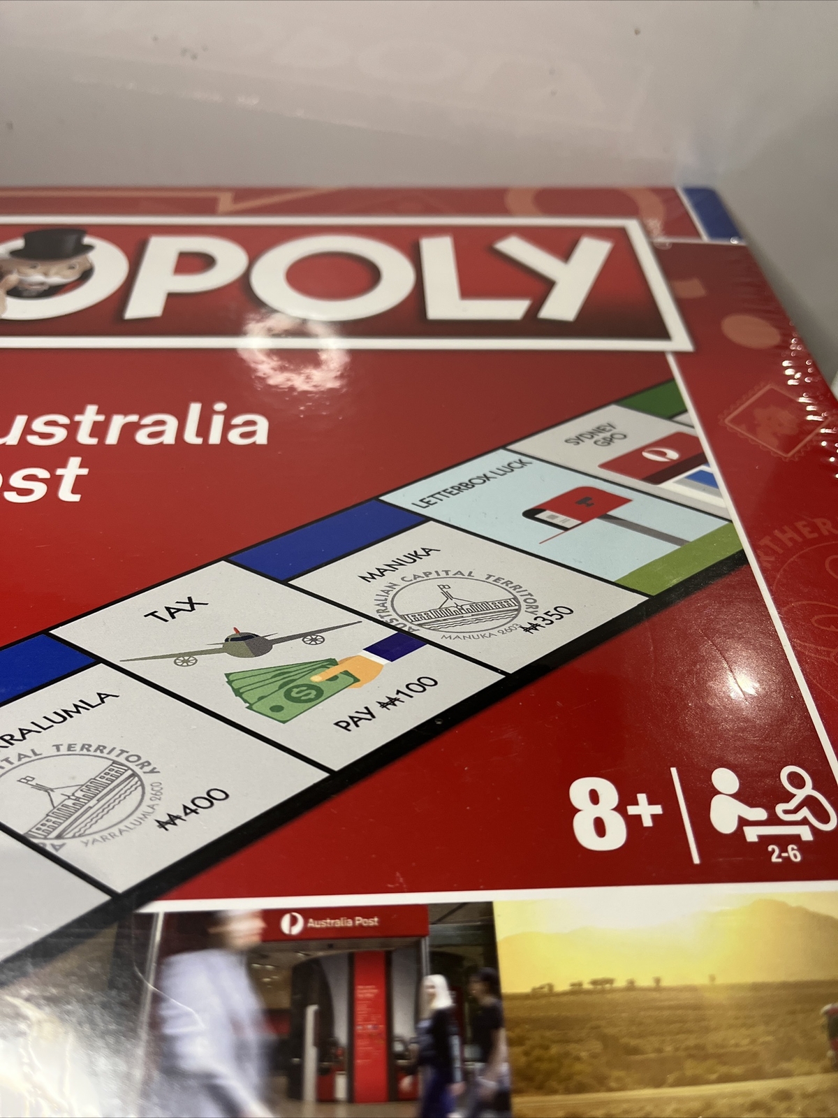 Monopoly Australia Post Fast Dealing Property Trading Game Age 8+ Brand New