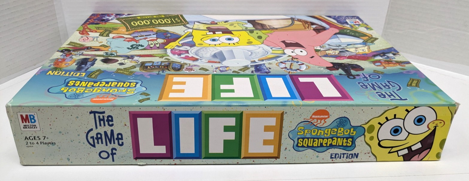 2005 The Game of Life SpongeBob SquarePants Edition Milton Bradley Nickelodeon