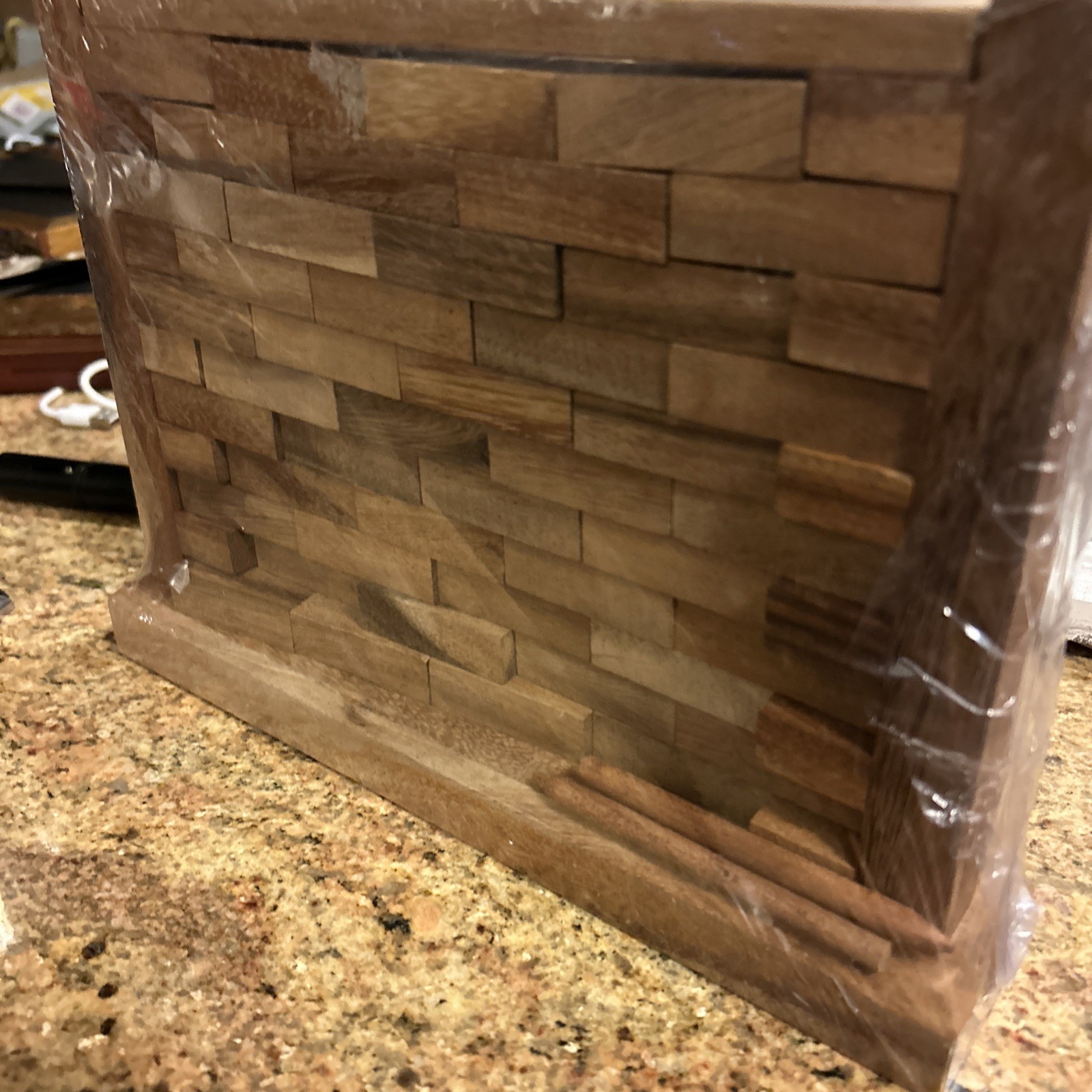 NEW IN WRAPPING Stacking TEAK Wood Block Game 11×8” Thailand