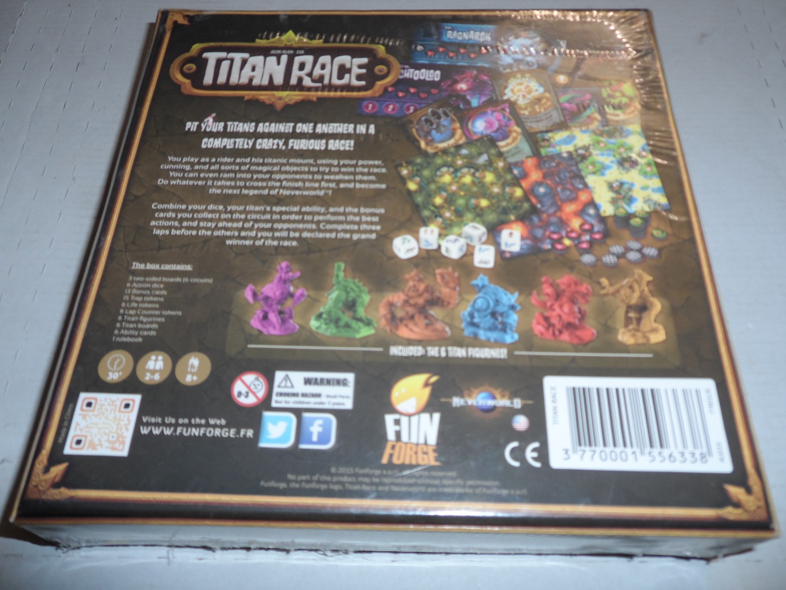 Neverworld Titan Race Tabletop Game Fun Forge New Unopened