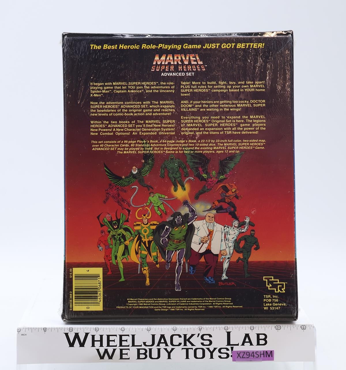Marvel Super Heroes Advanced Set Board Game 1986 TSR Inc NEW SEALED