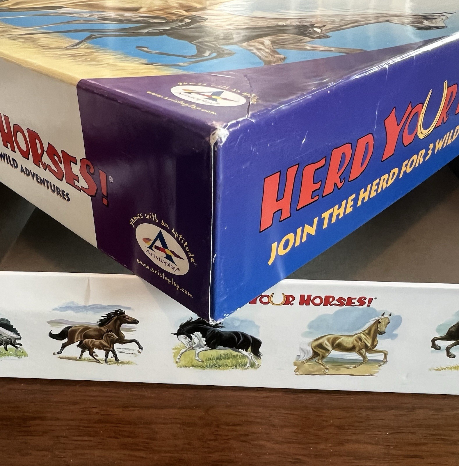 Herd Your Horses Board Game Aristoplay 2015 Complete Horse Family Strategy Game