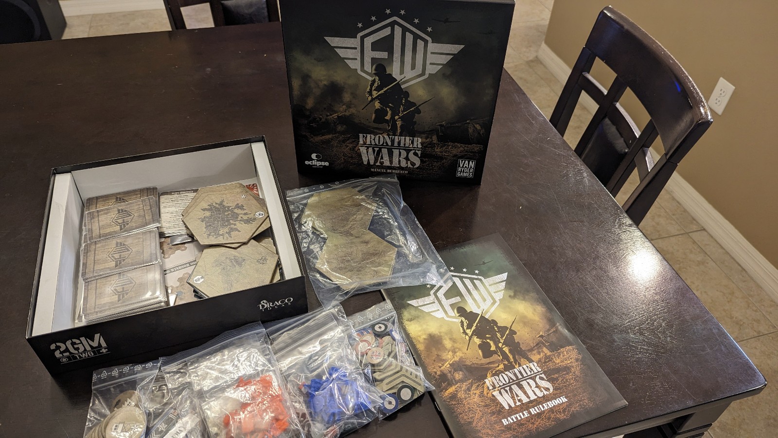 Frontier Wars w/Expansions, sleeved and complete in box!