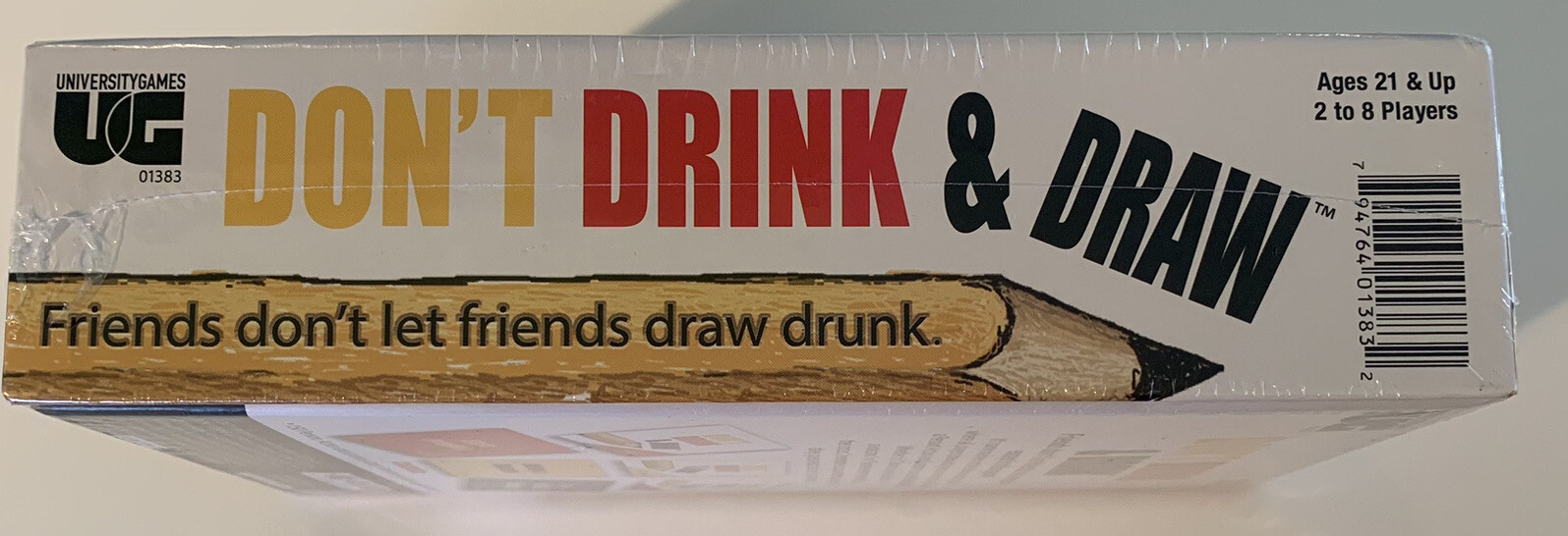 DON’T DRINK & DRAW by University Games Ages 21+ 2 to 8 Players Brand New Sealed