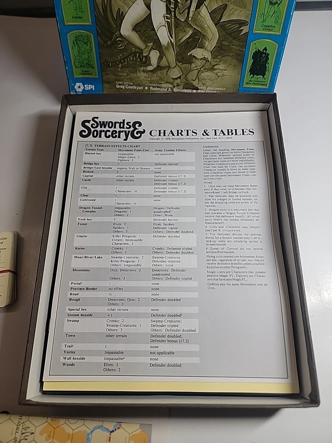 Swords & Sorcery Quest and Conquest in the Age of Magic NEW UNPUNCHED SPI 1978