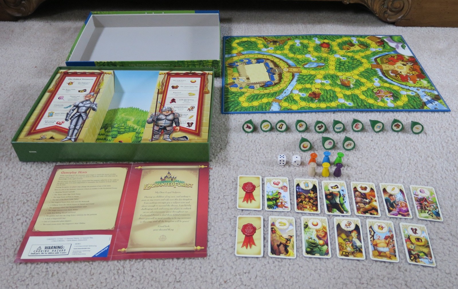 Enchanted Forest Magical Treasure Hunt Board Game Complete Ravensburger