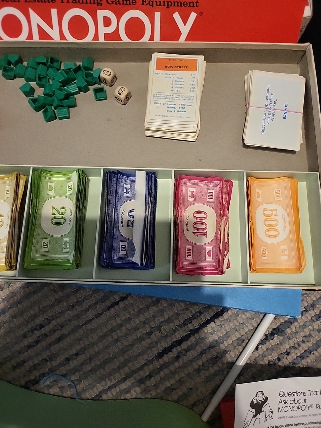 Vintage 1992 Monopoly Board Game Parker Brothers New Zealand Complete