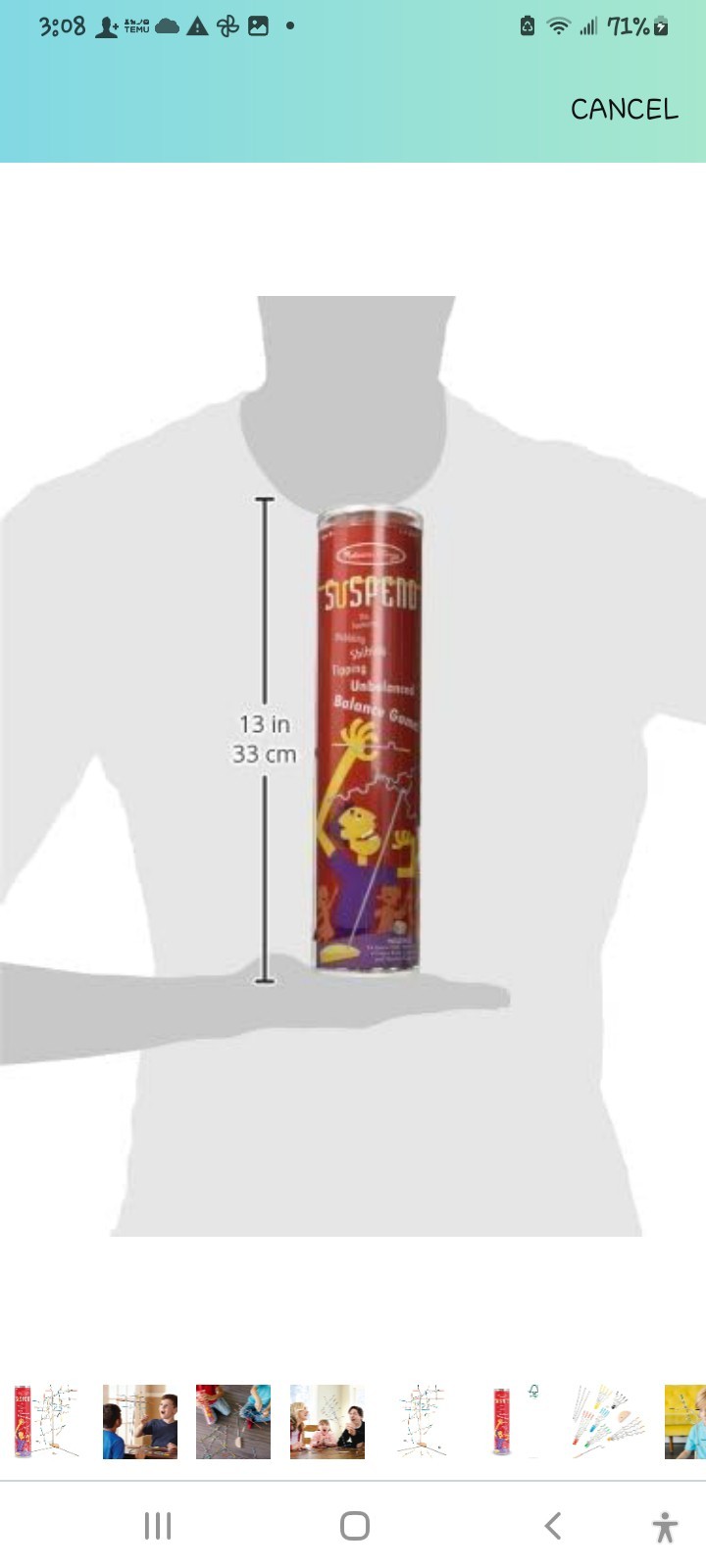 Melissa & Doug Suspend Balance Strategy Game, 1-4 Players, Ages 8+
