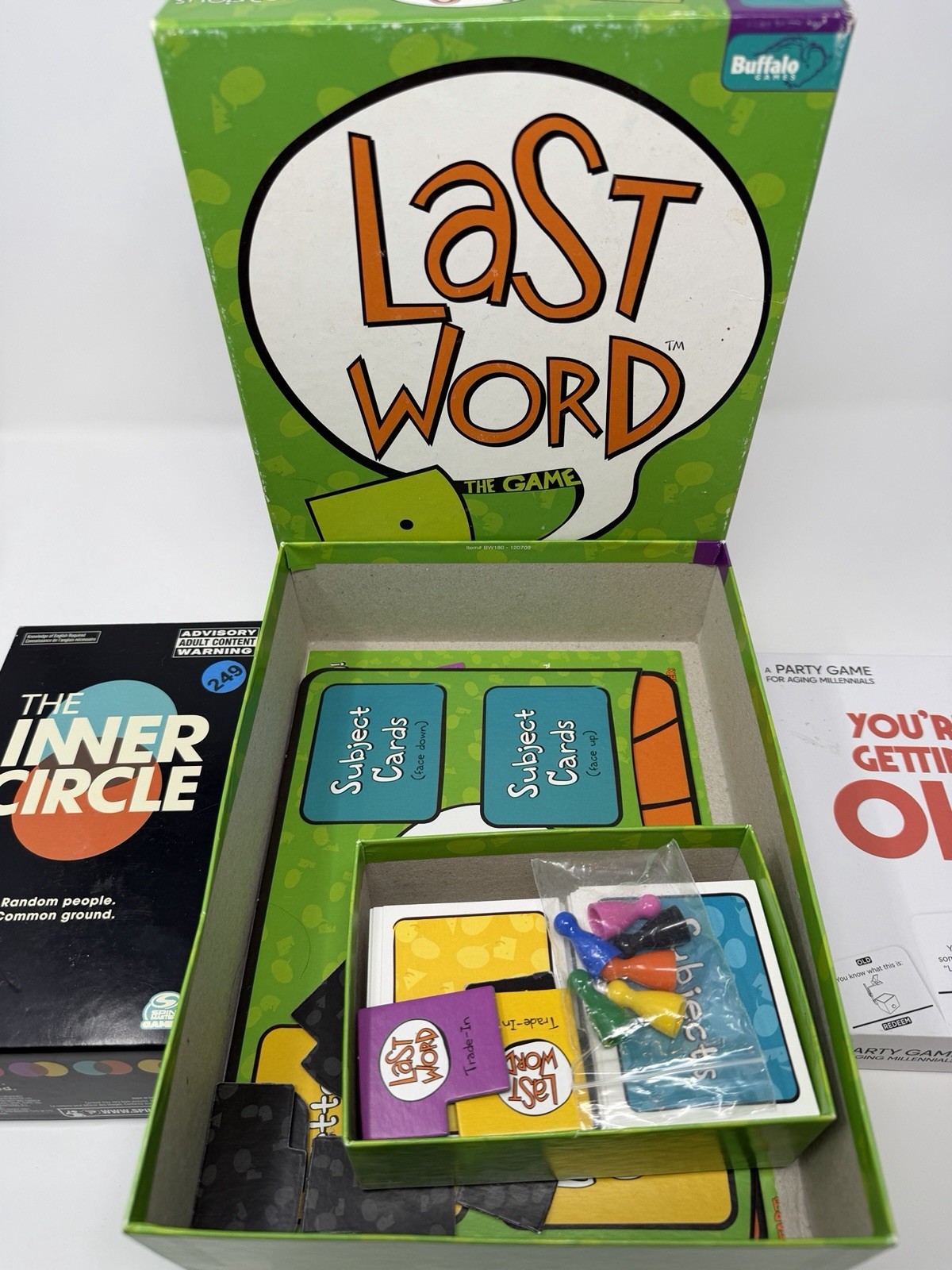 5 Adult Party Board Games (14-18+) Last Word, Drop Trivia, Etc. 2-3+ Players