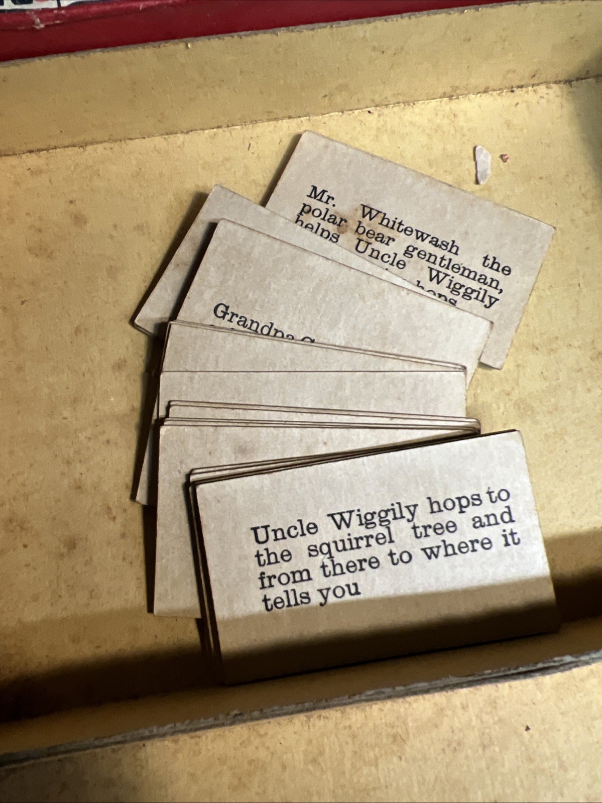 Uncle Wiggly Board Game in Box Milton Bradley 1937 Early Version #4829 w Cards