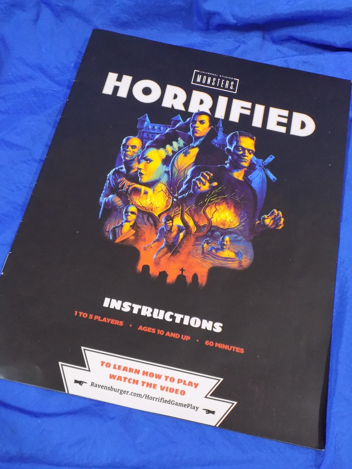 HORRIFIED UNIVERSAL MONSTERS Board Game 100% Complete Ravensburger 2019