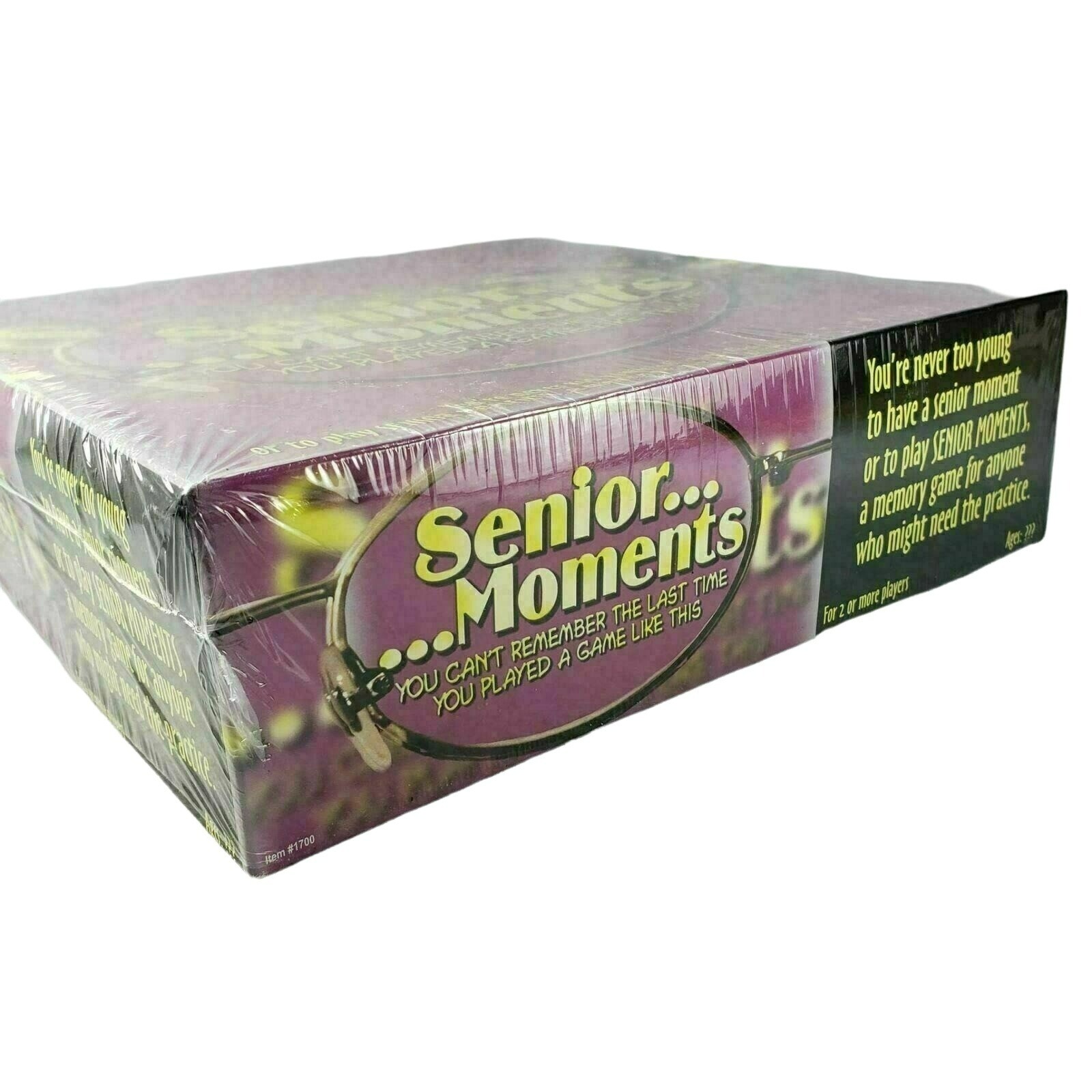 Senior Moments Game Family Party Humorous Memory Age 12 and Up New Sealed