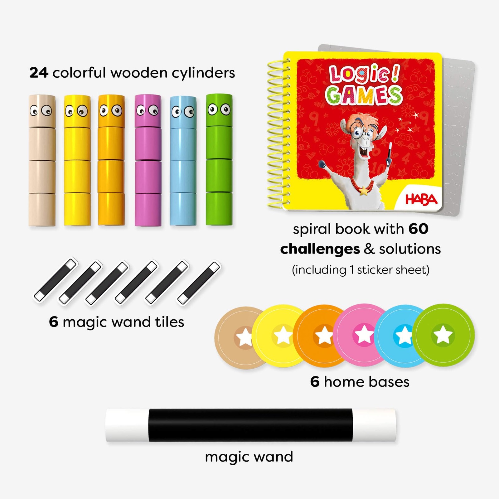 HABA Amanda’s Alpacas Stacking Puzzle Game: 60 Logic Challenges and Brain Tea…