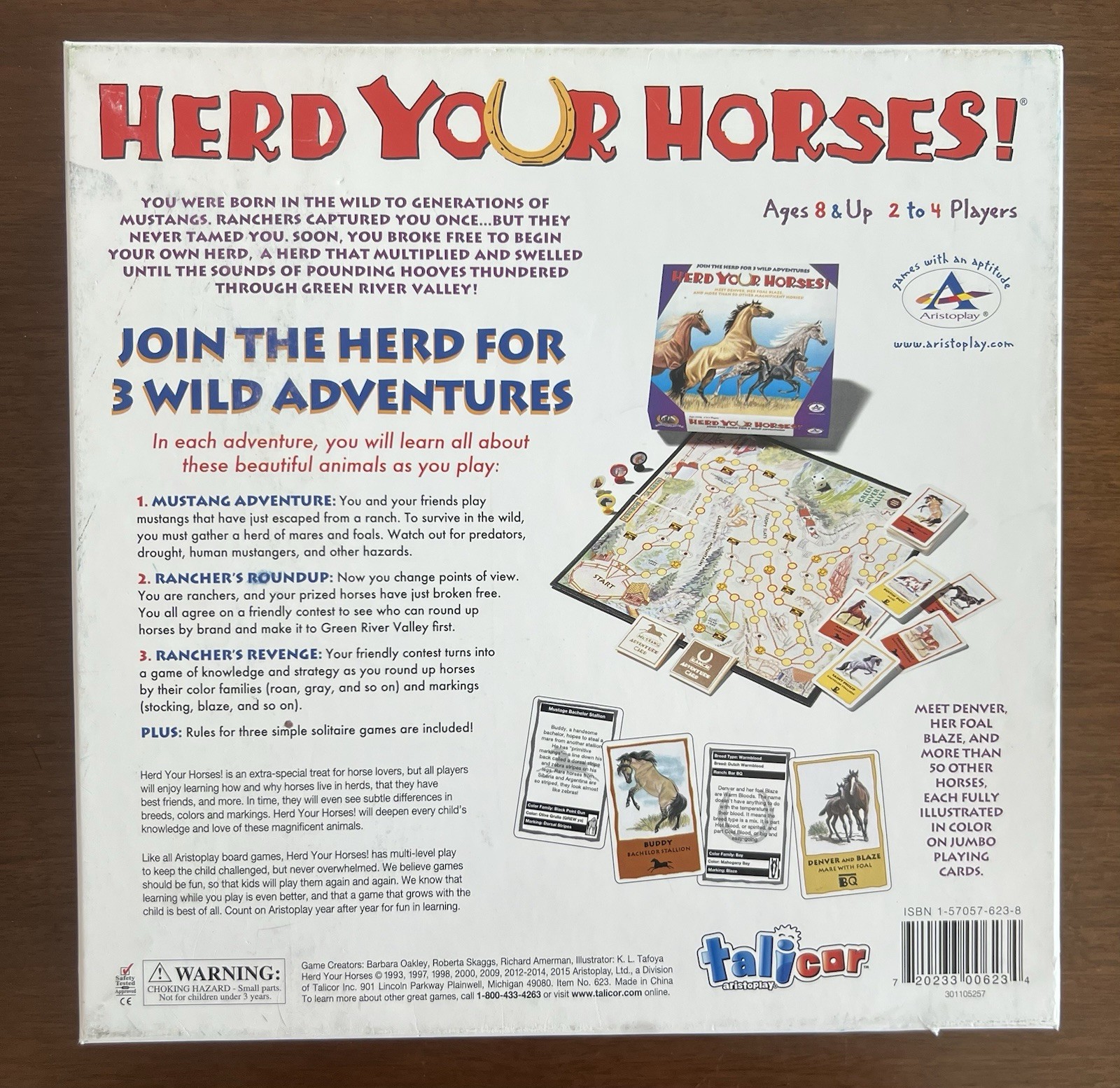 Herd Your Horses Board Game Aristoplay 2015 Complete Horse Family Strategy Game