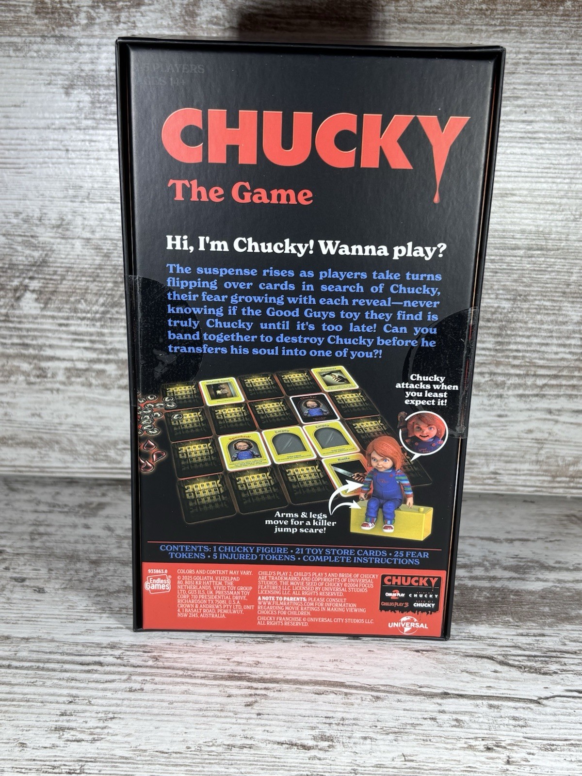 Chucky: The Game Classic Horror Board Game for Adults New In Box
