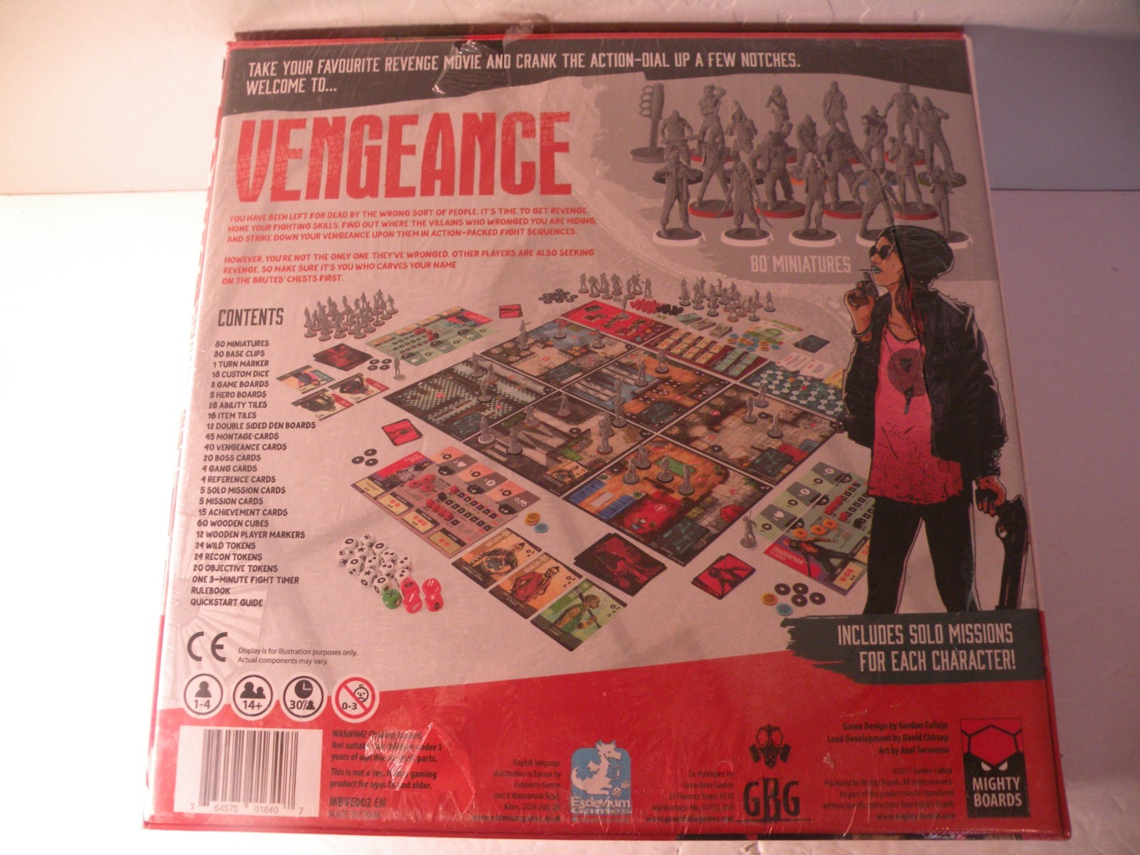 Vengeance Mighty Boards Greenbrier Games Gordon Calleja New Sealed