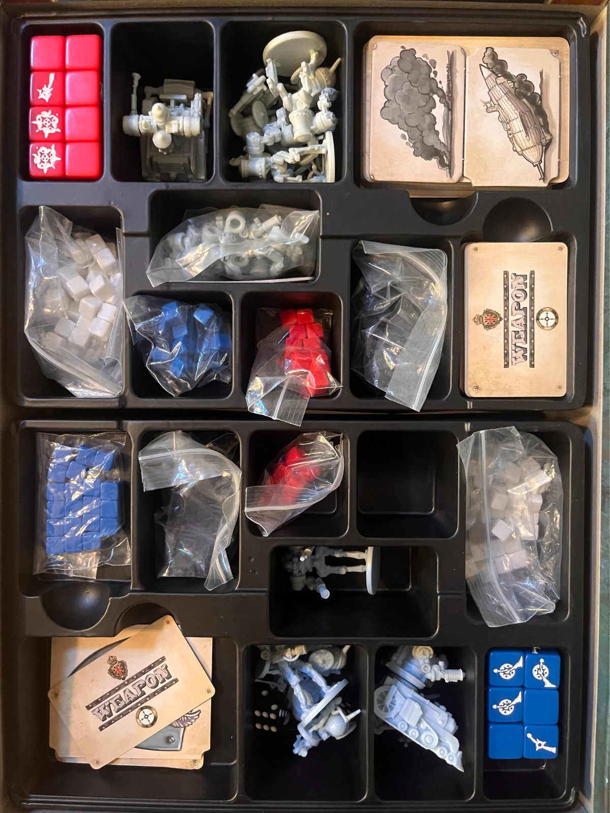 Heavy Steam Strategy Steampunk game Greenbrier Games with both expansions