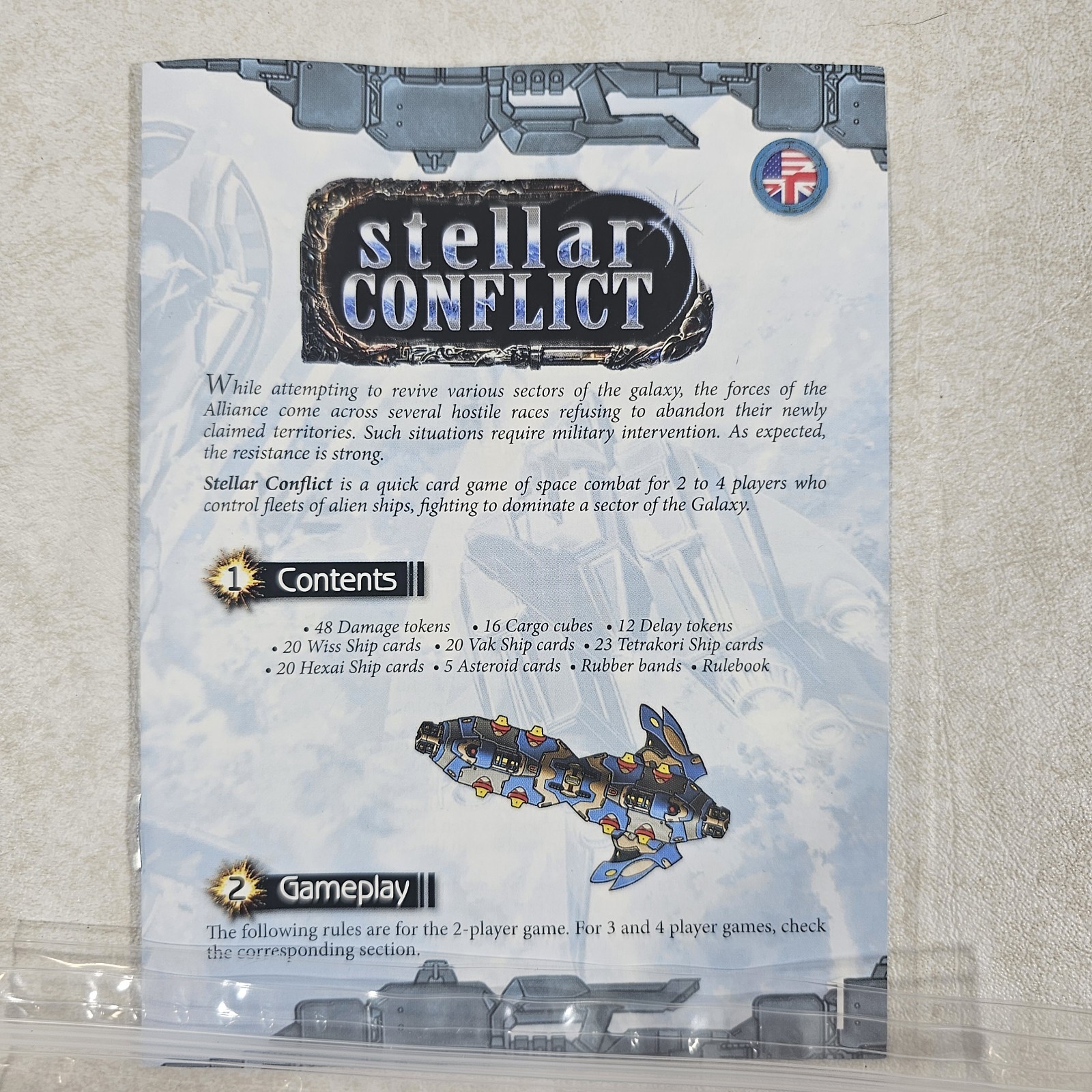 Stellar Conflict Artipia Games Stronghold Games 2016 Card Game Pre-owned