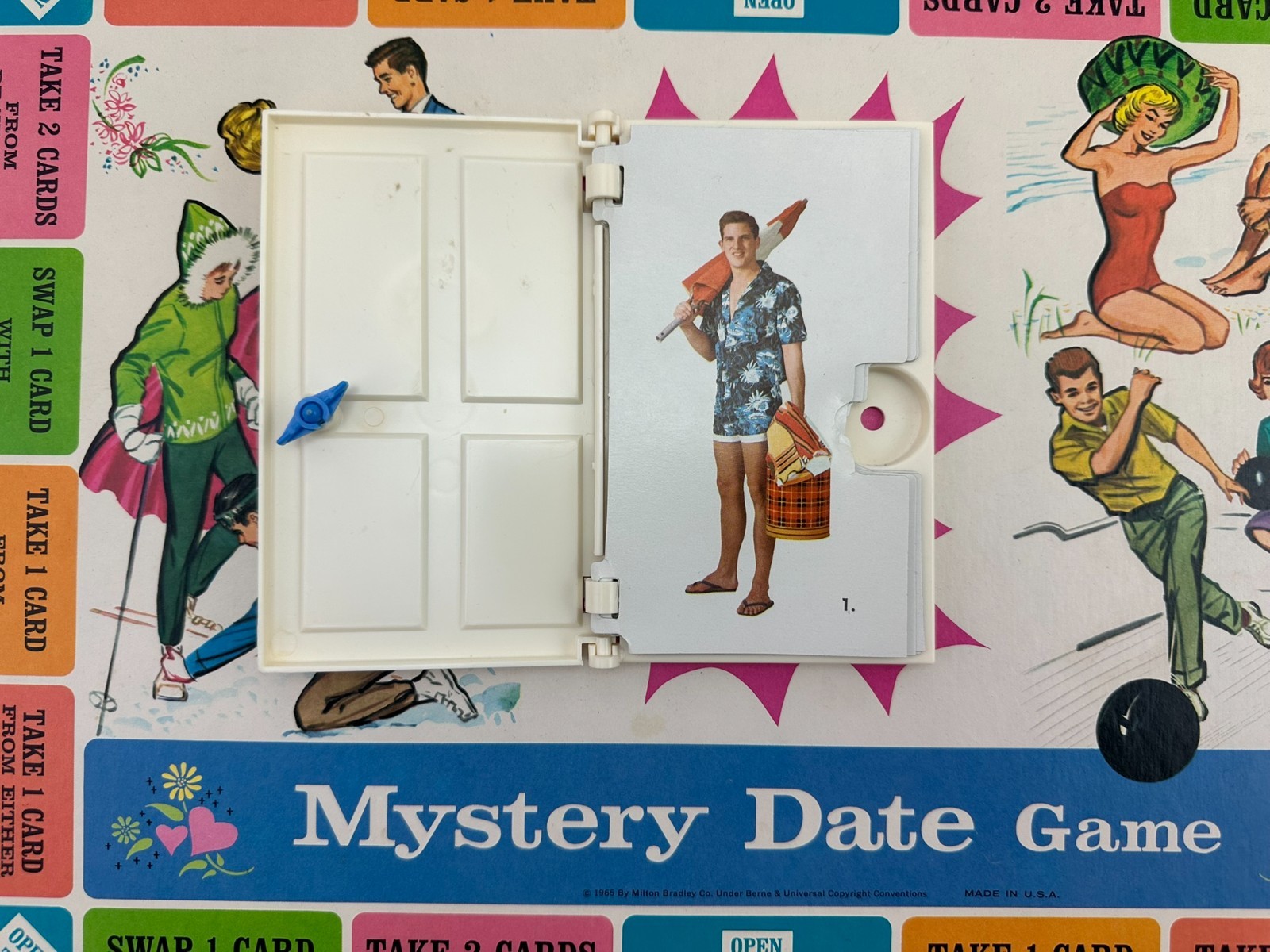 1965 Mystery Date Board Game by Milton Bradley Complete in Great Cond FREE SHIP3