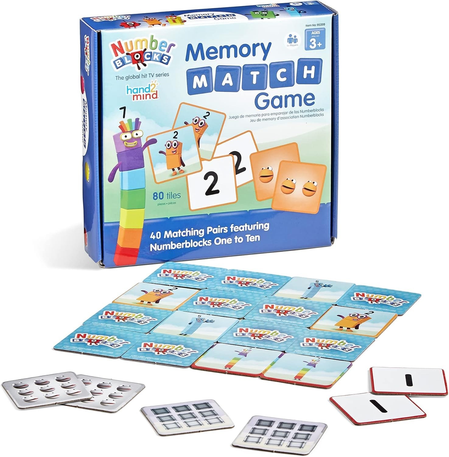 Learn with Numberblocks: 80-Tile Matching Game for Toddlers & Preschoolers