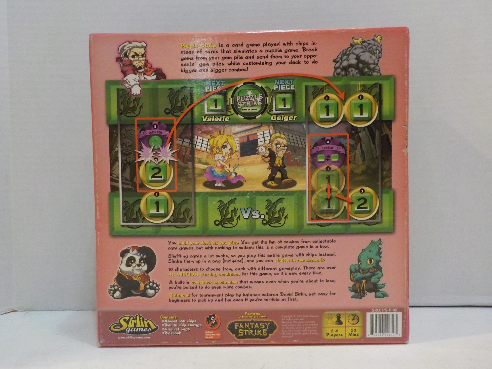 G507 Puzzle Strike Bag of Chips Third Edition 2010 Sirlin Games Excellent