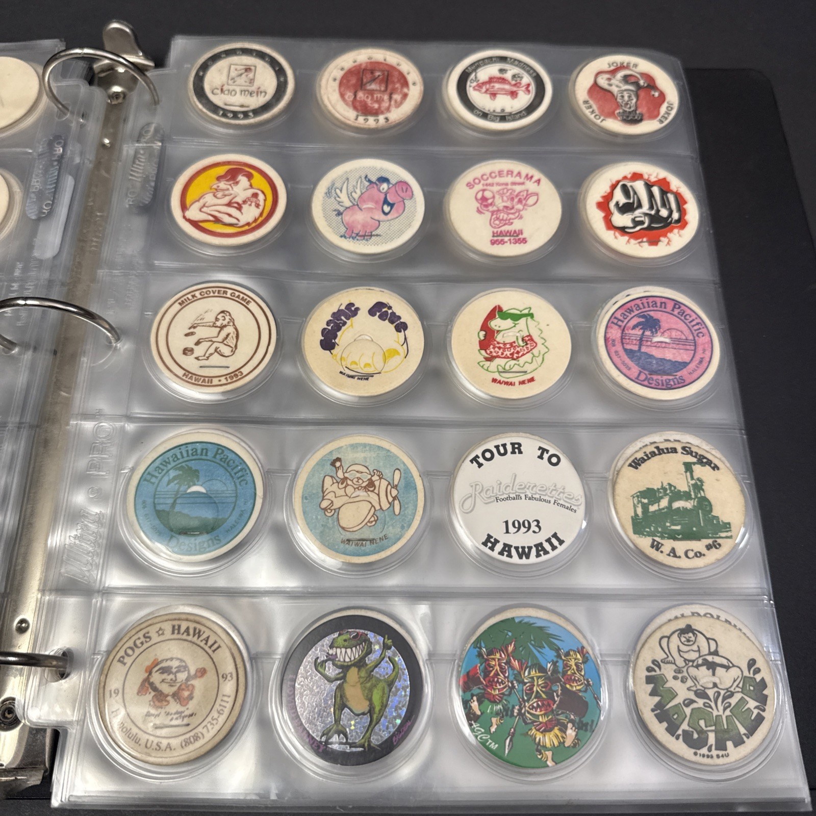 Vintage 1990s-2000s POG Collection Binder Over 400 pcs With Various Designs-READ