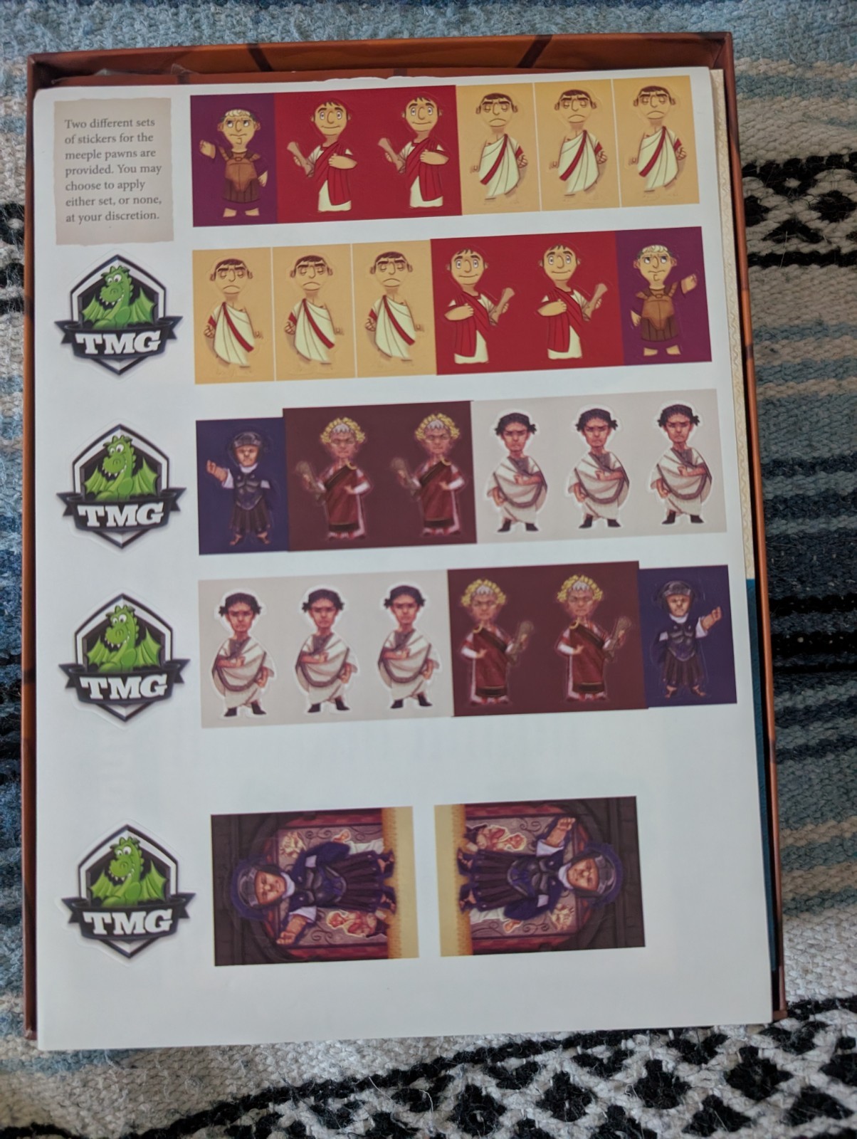 TMG Colosseum Kickstarter Emperor’s Edition Board Game With Metal Coins Unplayed