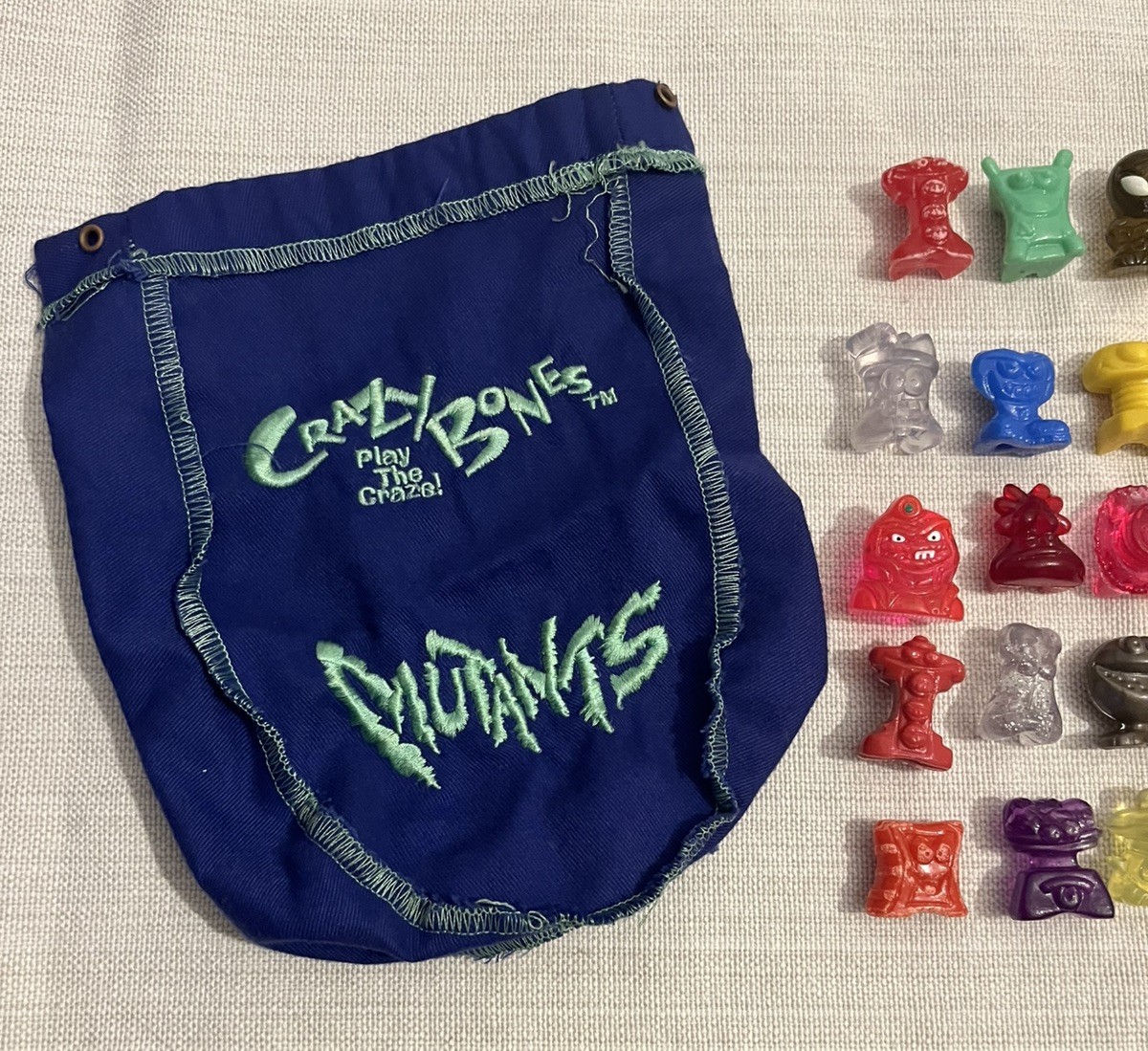 Crazy Bones Lot Of 54 Figures Vintage