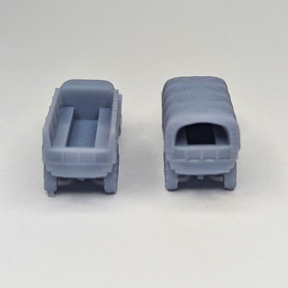 WW2 American GMC CCKW “Jimmy” Supply Truck Models 4pcs | G-508, 15mm, 20mm, 1/72