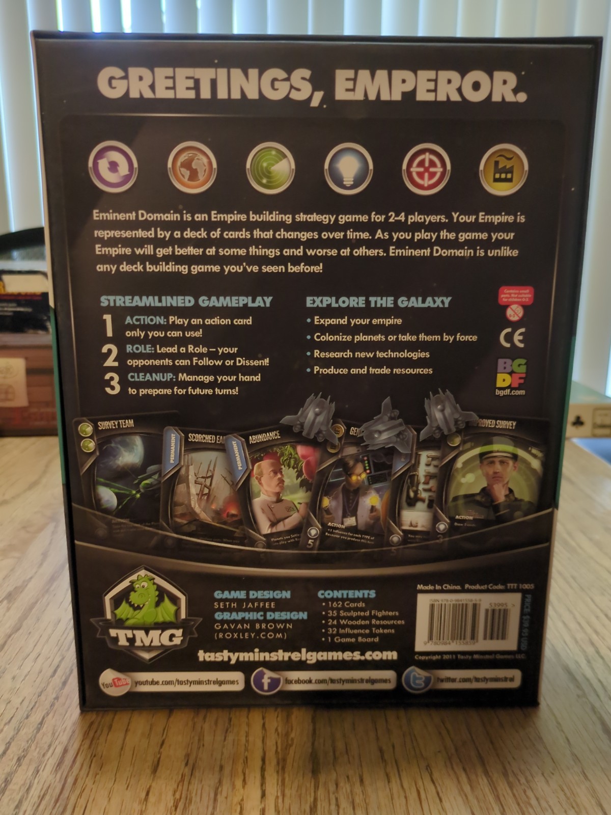 AUTOGRAPHED Eminent Domain + Escalation Expansion TMG 2011 Unpunched Unplayed