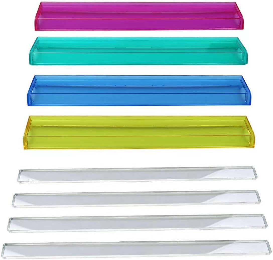 4PCS Mahjong Racks with 4PCS Separated Pushers, Modern American Mahjong Tile Rac