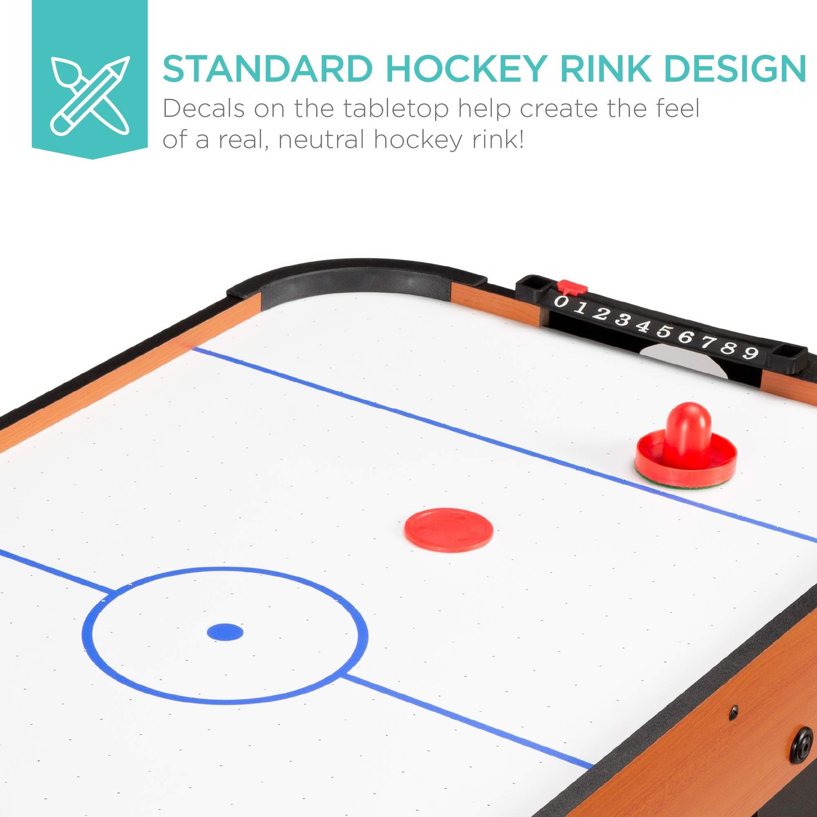 Best Choice Products 40in Portable Tabletop Air Hockey Arcade Table for Game …