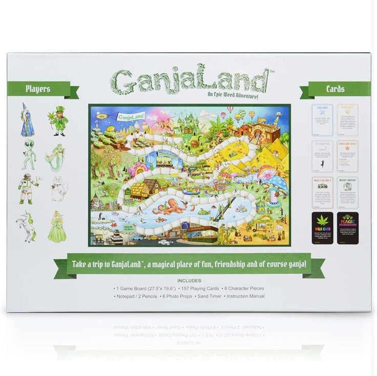 Ganjaland Board Game An Epic Weed Adventure for Adults Brand New Factory Sealed
