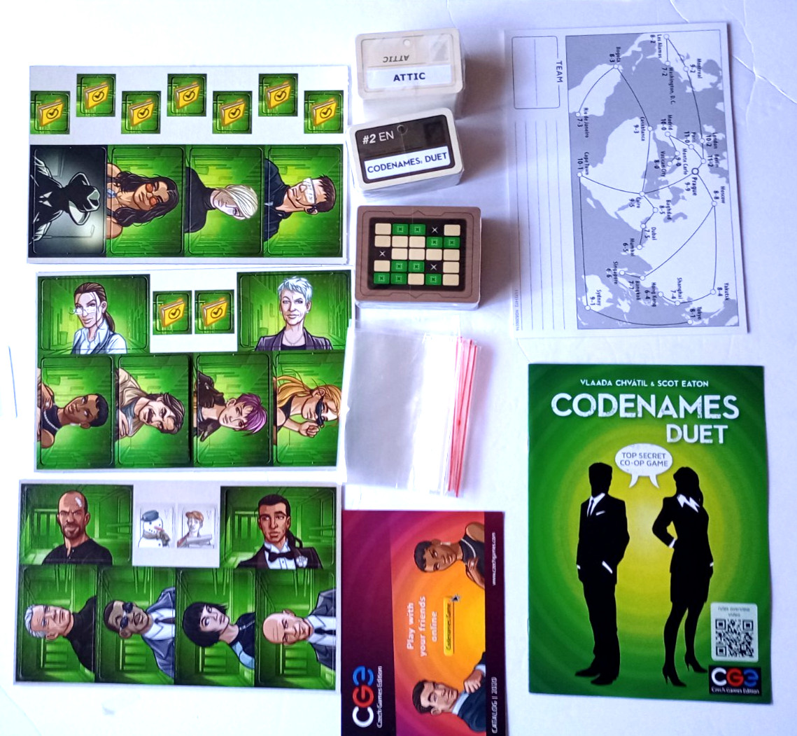 Codenames Duet Word Deduction Game for Two Players by Czech Games New Open Box