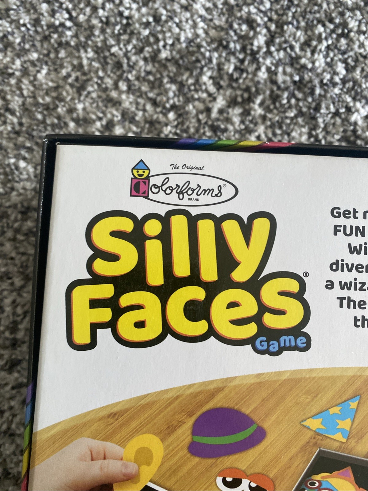 The Colorforms Silly Faces Game • 2 to 6 Players 3+ Damaged Box New