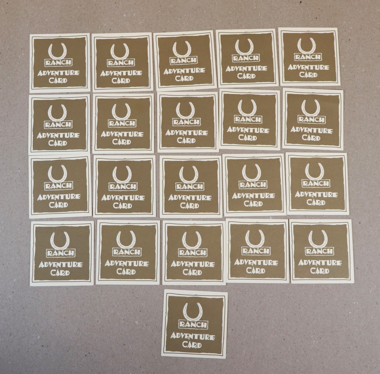 VTG Herd Your Horses 21 Ranch & 21 Mustang Cards Board Game Replacement 2002