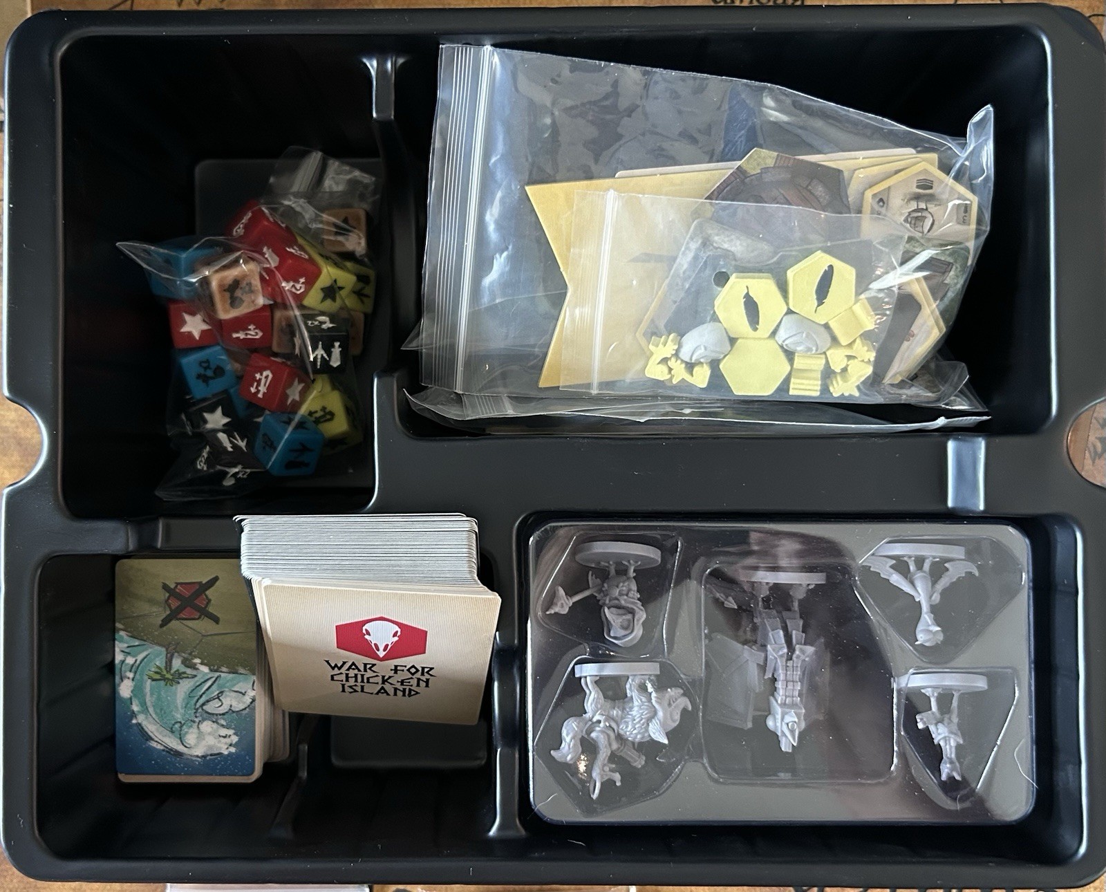 War for Chicken Island Board Game Kickstarter Exclusive Content Complete